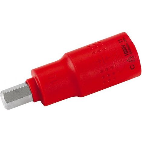 Clés douille 1/2 pointe hex isolée 4 mm ALYCO 190354