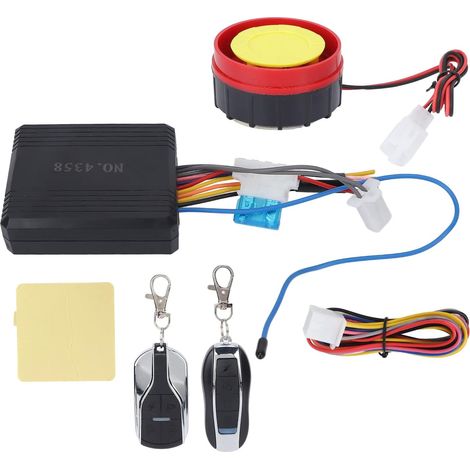 Alarme de Sécurité pour Moto, Kit de Système d'alarme Antivol étanche Universel pour Moto 12V avec Télécommande Unidirectionnelle (1/5)