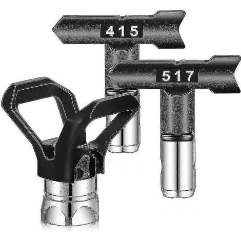 Three-piece nozzle airless paint sprayer nozzle protector, compatible with spray can airless nozzle (1/5)
