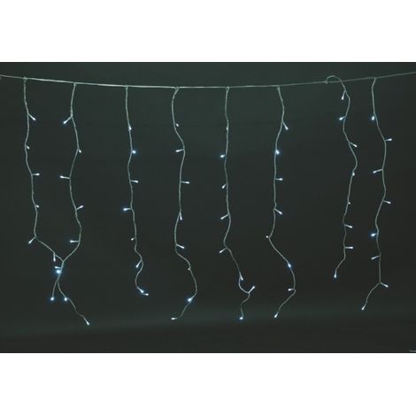 Weißer Lichtvorhang 288 Regeneffektlichter 8 Funktionen für den Außenbereich 6 x 1 Meter Euronatale
