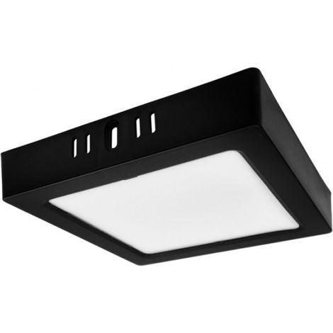Spot encastré LED carré N/T 12W 4000K noir DL-1 (1/5)