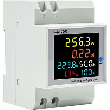 AC40-300V 100A Electricity Meter Consumption Submeter Digital Energy Meter, Single-Phase Electricity Meter, AC Current Meter kWh Meter Type CT (1/4)