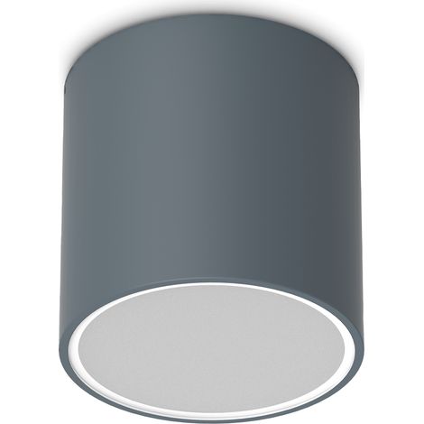 Ideal Lux Lampada da soffitto moderna TECHO 1 luce GU10 IP54 antracite metallo