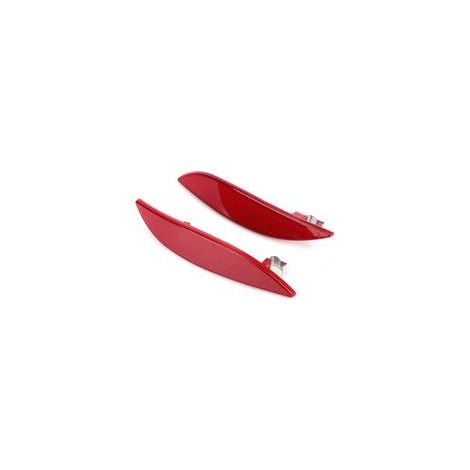 Réflecteur du parechocs arrière, bandes réfléchissantes gauche et droite du parechocs arrière 265600004R, adapté pour Renault Mégane MK3 20082013 (1/4)