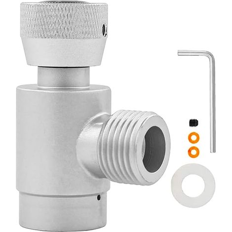 Adaptateur de Cylindre de CO2, Joint de gonflage de Petit Cylindre, Adaptateur d'eau de CO2 avec Accessoires, convertisseur d'eau de Recharge de CO2 pour Cylindre d'aquarium (1/5)