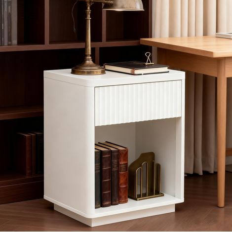 Mueble auxiliar con cajón y estante MDF 63,5 cm OKMYHOME (1/5)