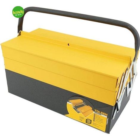 Cassetta portautensili in metallo Tolsen 5 scomparti cm 40x20x19,5h (1/3)