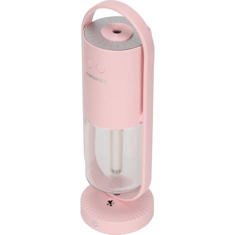 Extrem leiser und tragbarer Kaltnebel-Luftbefeuchter, Mini-Anionen-Luftbefeuchter mit LED-Beleuchtung für Babys und Kinder, für den Innenbereich, rosa (1/5)