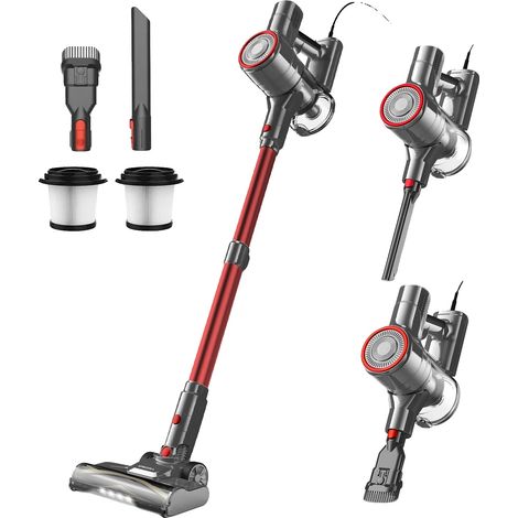 Aspiradora de mano, motor de 600 W, diseño ligero, I8 Rojo, enchufe europeo de 220 V-240 V. (1/2)