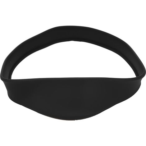 Guide coupe cheveux réutilisable en silicone noir, gabarit ajustable pour coupe nuque et contours, amélioration efficacité, outil coiffure maison (1/5)