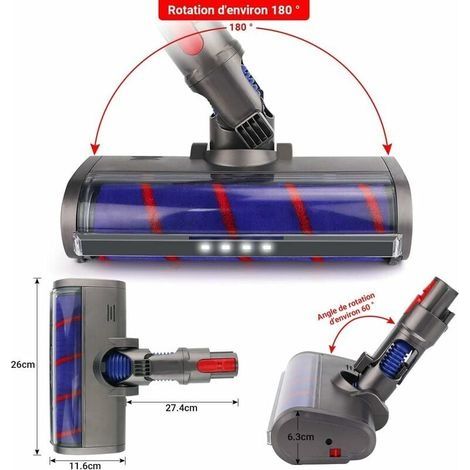 Ersatzbürste für Dyson V7, V8, V10 und V11 Staubsauger, kompatibel mit der Dyson V7, V8, V10 und V11 Serie (1/4)