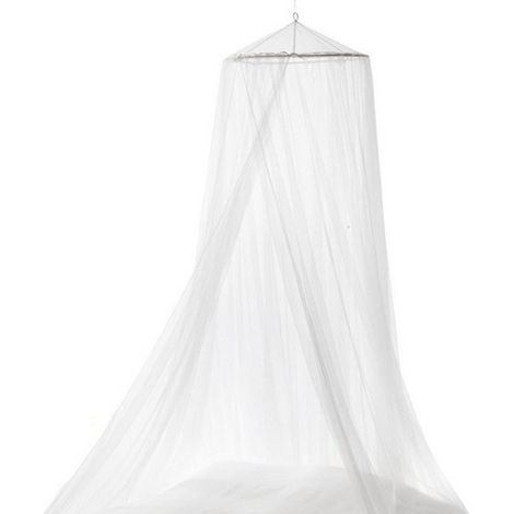 Moskitonetz Betthimmel, 250 x 60 x 1200 cm Betthimmel für Mädchenzimmer Insektenschutz Hängehimmel für Erwachsene, Babys und Camping, weiß/geschl (1/5)