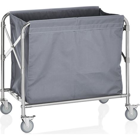 Chariot à linge 80 x 50 x 85 cm inox nylon - Was Germany
