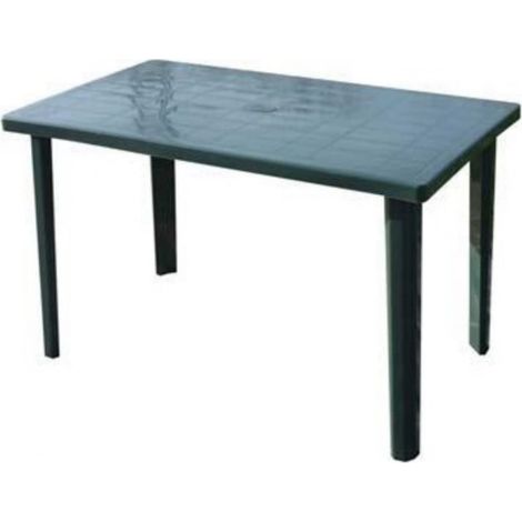 TrAdE Shop Traesio - Tavolo Verde Rettangolare Da Giardino 120x70 Cm Perfetto Per Spazio Esterno 016302 - (1/4)
