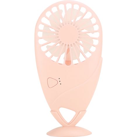 Mini ventilateur USB ultra-fin, rechargeable et portable, en forme de mangue, pour la maison et l'extérieur (rose). (1/5)