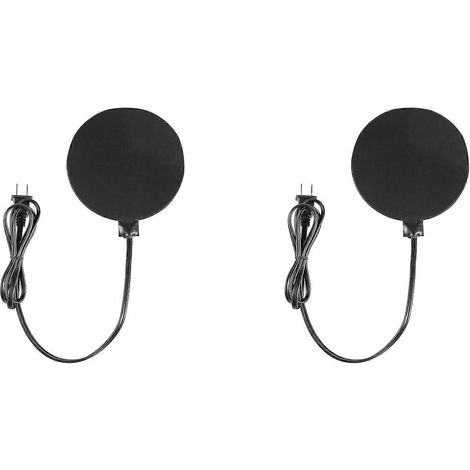 Lot de 2 chauffe-abreuvoirs pour volailles de 24,5 cm avec base chauffante, 60 W, dégivrant et coussin chauffant (prise US). (1/5)