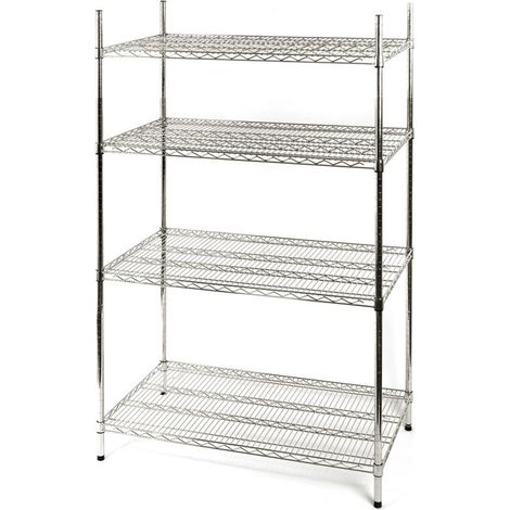 Étagère chromée, 4 étagères, pliante, 1060x610x1800 mm - Stalgast (1/2)