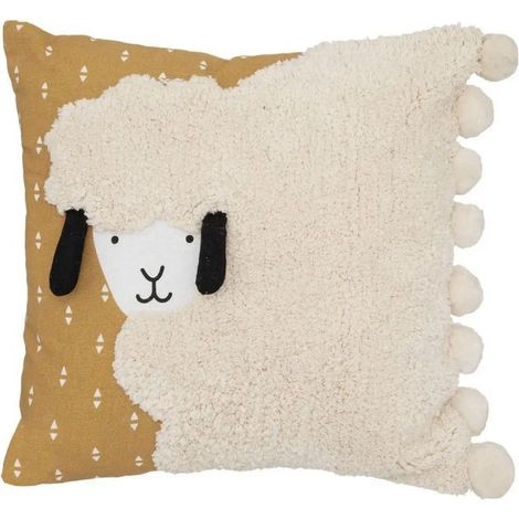 Coussin Enfant Mouton Oasis 40x40cm Ivoire (1/2)