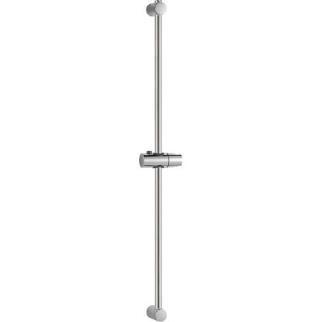 Duschstange 100cm Chrom mit verstellbarem Halter und 3 Strahlarten Duschkopf (1/5)