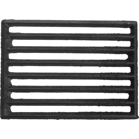 Grille De Barbecue Rectangulaire En Fonte 23,5 x 17,5 Cm Épaisse 0,9 Cm Gril à Bois De Barbecue En Métal Pour Camping En Plein Air (1/5)