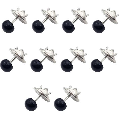 Juego de 10 pinzas modernas para cortinas con cuentas de aleación artificial. (1/4)