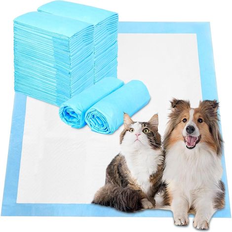 40 Pcs Alaise pour Chien, 60 x 60 cm Alaise Chiens, Alese Chiot, Alese Chiens, Tapis Chien Pipi, Tapis d'apprentissage de la propreté pour Chiots, Anti-fuites et à séchage Rapide (1/5)