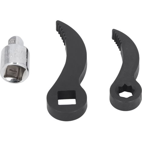 Outil adaptateur pour pied-de-biche, tête d'outil en étoile 3/8 po, tête carrée dentelée 1/2 po, avec adaptateur, levier, clé, adaptateur, démontage de demi-arbre (1/5)