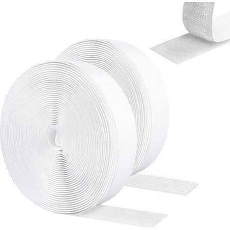 Selbstklebende Klettbandrolle, doppelseitiges Klettband, Klettband für Moskitonetze, Klettband (1/5)