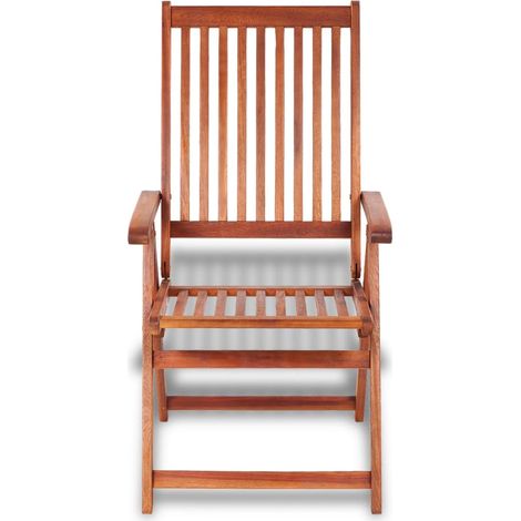 INLIFE Chaises pliables de jardin 2 pcs Bois solide d'acacia Marron (1/5)