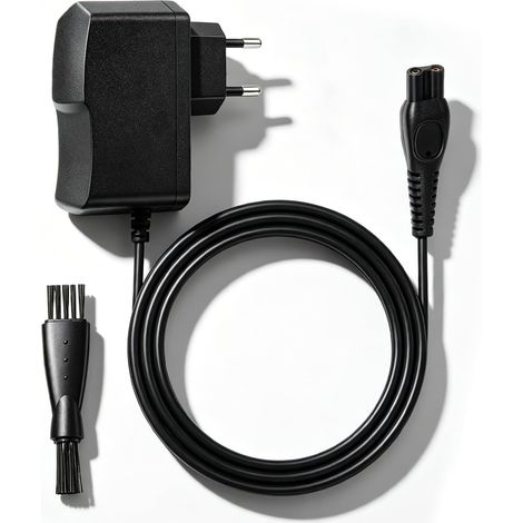 Chargeur 15V HQ8505 pour Rasoir et Tondeuse, Adaptateur d'Alimentation Compatible avec Séries 3000 5000 7000 9000, QP6520 QP6510 MG7720, Câble de Remplacement avec Double Brosse (1/5)