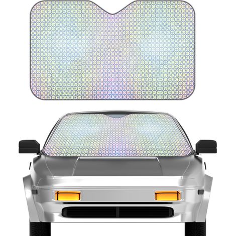 Pare-soleil pare-brise voiture réfléchissant pliable anti-UV chaleur protection intérieure auto ombre solaire rétroviseur accessoire véhicule (1/5)