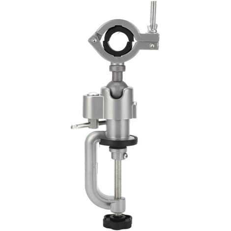 Support De Perceuse Electrique, 360° Drill Stand Accessoire Universels Outil Stationnaire Pince Alliage Broyeur Universel Mini Étau Pivotant Multi-angle Table Meuleuse Rotatif Bois Artisanat Modélisme