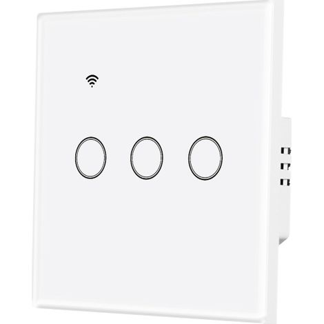 Interrupteur intelligent à déclenchement unique par zéro, universel, tactile, Wi-Fi, application, minuterie à distance, commande vocale. (1/5)