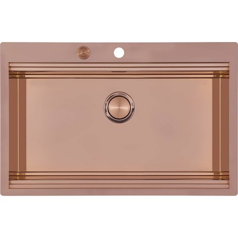 Foster Milanello Workstation Fregadero empotrado Rectangular Acero inoxidable (1/2)