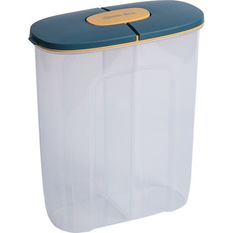 2-in-1 cereal container with lid, 2.5 l, leak-proof, leak-proof, dry plastic (1/5)