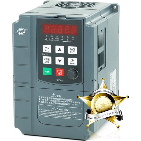 400V 2.2kW 3HP VFD Frequency Converter Computerized CNC Digital Control for Spindle Motor Speed Control FC01 Series (1/5)