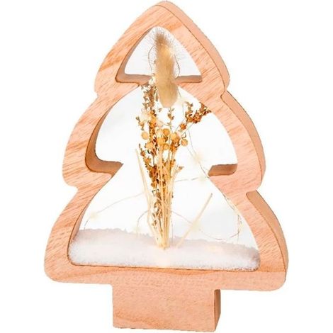 Kaemingk Albero in Legno con LED 28 cm (1/2)
