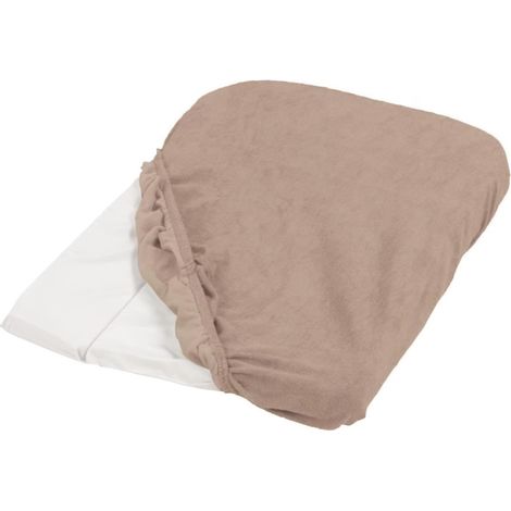 Lot de 2 housses de matelas à langer TINEO - Vert sauge (1/2)