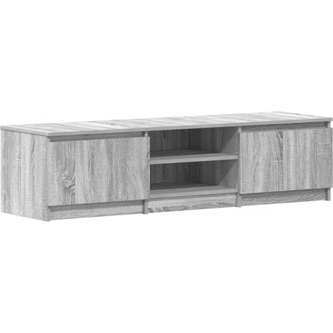 Meuble TV Sonoma gris 140x40x35,5 cm Bois d'ingénierie (1/5)
