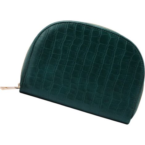 Organizador de ganchos de cuero versátil con bolsillo - Verde