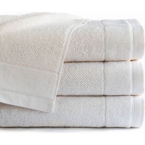 Asciugamano Vito 50x90 Crema Ecru 550g 100% cotone (1/4)
