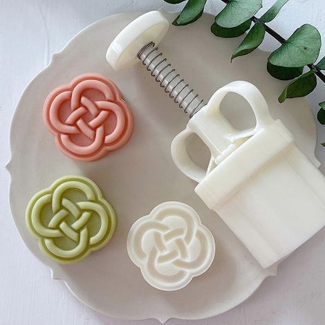 Moule à gâteaux de lune, tampon à biscuits, machine à gâteaux de lune chinoise de la mi-automne pour la pâtisserie à faire soi-même (1/4)