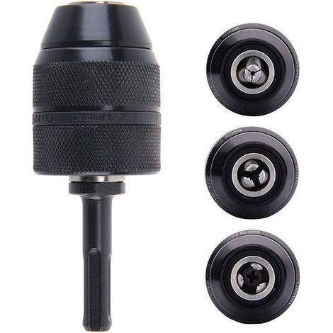 Adaptateur Sds Plus Mandrin autoserrant à fermeture rapide 2-13 mm Mandrin Professionnel Robuste 1/2-20UNF Perceuse Sans Clé de Mandrin à Fermeture Rapide Avec Adaptateur SDS (1/5)