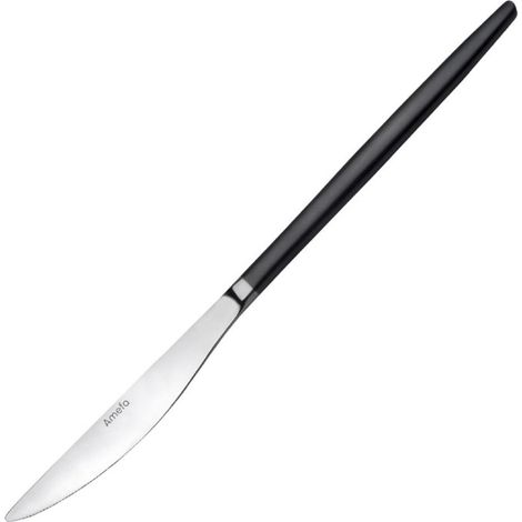 Couteaux de table noirs Soprano (lot de 12) - 51 x 40 x 250 mm - AMEFA (1/3)