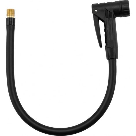 Boquilla para inflar neumáticos de coche, boquilla de goma suave para bomba de bicicleta de 50 cm, manguera de extensión de bomba de aire con válvula de liberación rápida, adaptador Schrader para scoo (1/5)