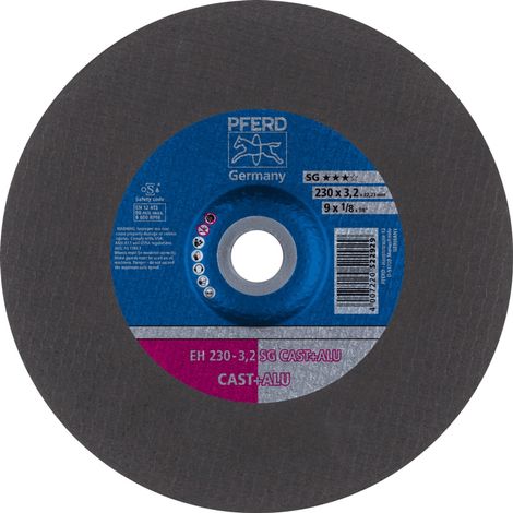PFERD TOOLS Trennscheibe EH 230x3,2x22,23 mm gekröpft Leistungslinie SG CAST+ALU für Guss/Alu 25 Stk (1/5)