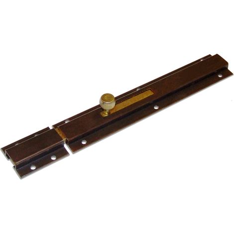 Catenaccio trasversale profilato 200 x 40 mm. - verniciato bronzo