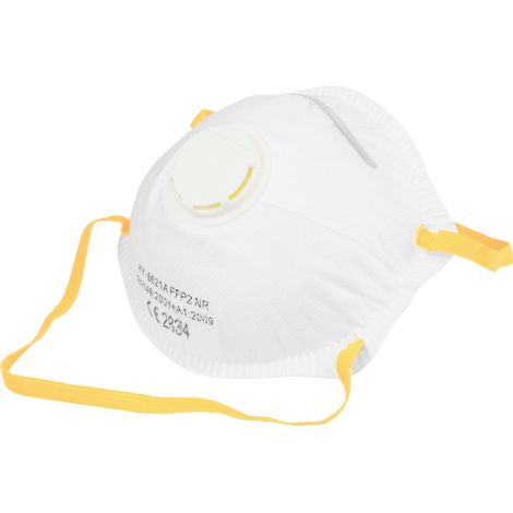 Masque anti-poussière de protection avec valve semi-circulaire FFP2, paquet de 20. Vorstahl (1/5)