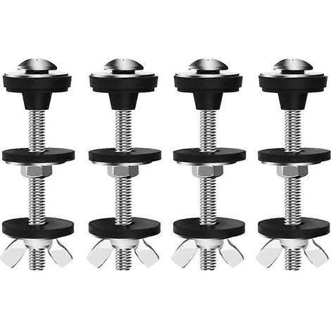 Kit de 4 boulons universels pour réservoir de toilette et cuvette, haute résistance. (1/4)