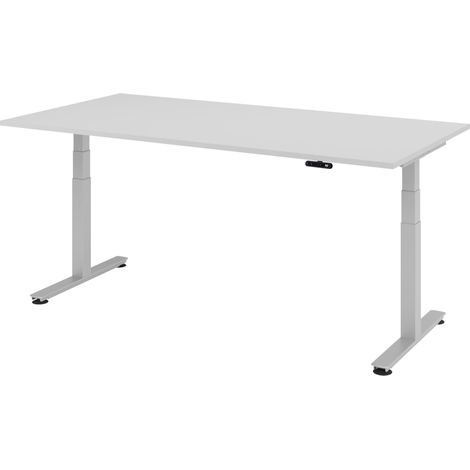 bümö Schreibtisch elektrisch XDSM Rechteck: 200 x 100 cm Grau (1/5)